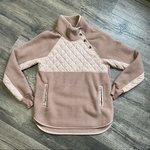 Abercrombie & Fitch Asymmetrical Snap Up Fleece